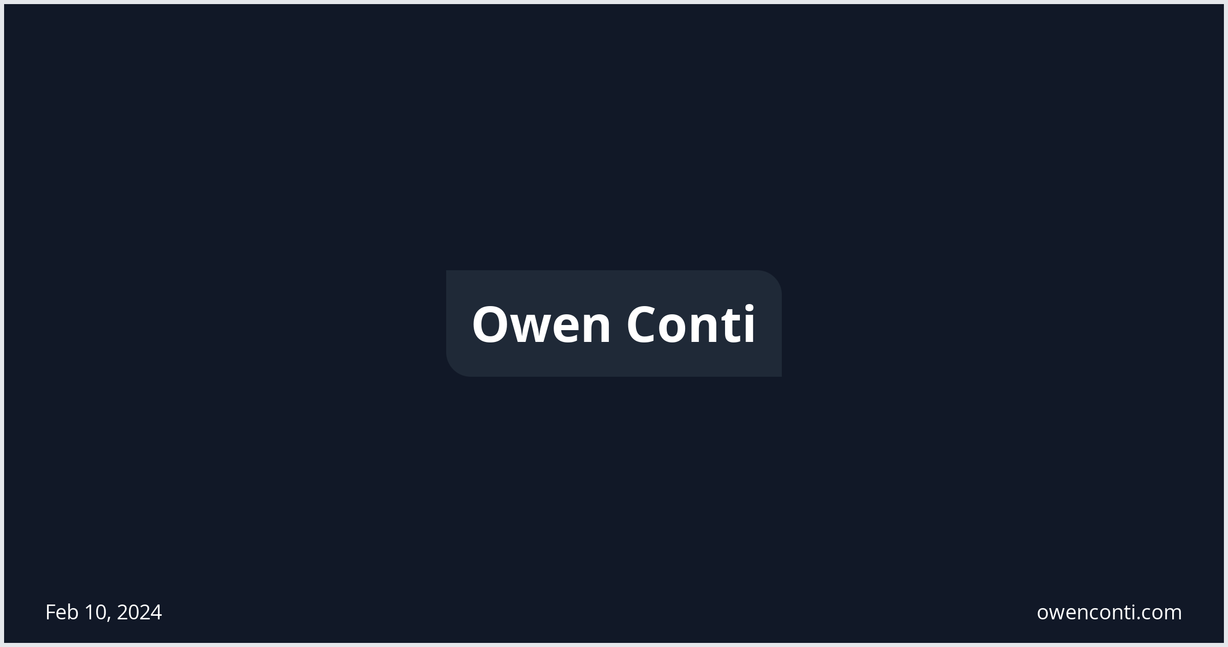 Owen Conti